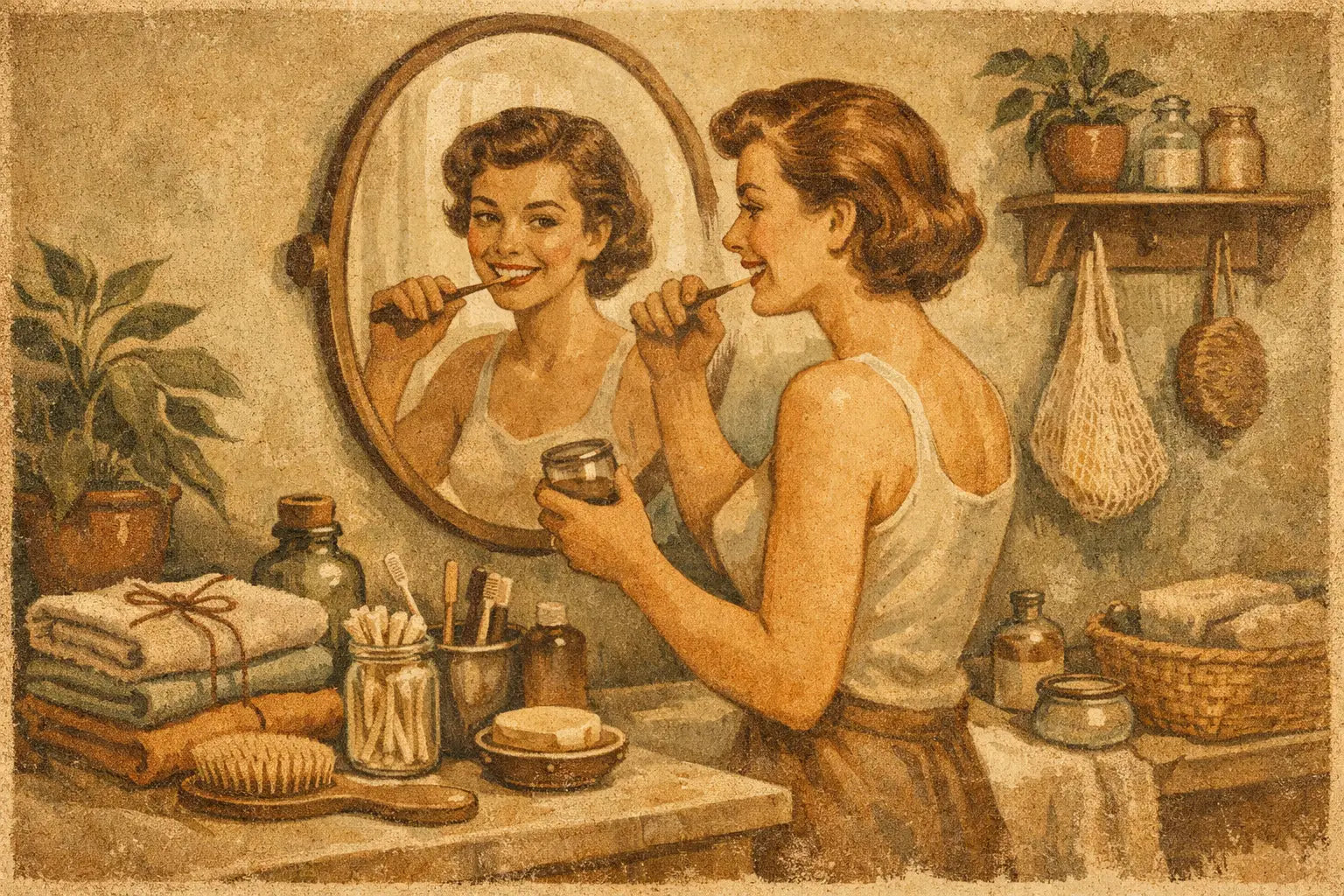 Low Waste Bathroom Routine Example That Works
