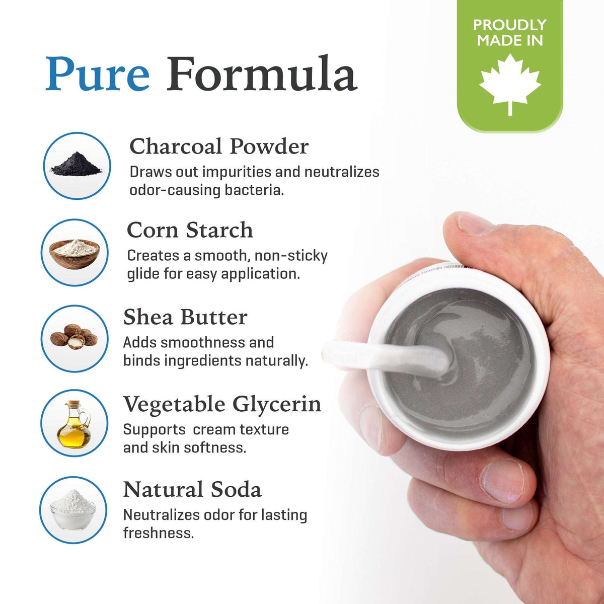 Unscented Charcoal Deodorant