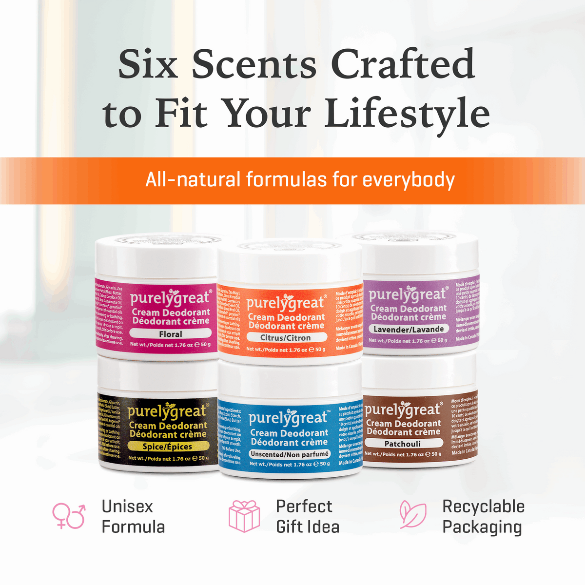 Citrus Cream for Women | Purelygreat Natural Deodorant Citrus Cream for Women | Purelygreat Natural Deodorant