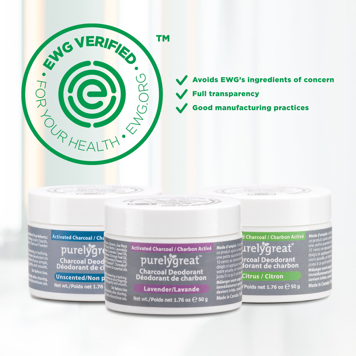 Unscented Charcoal Deodorant