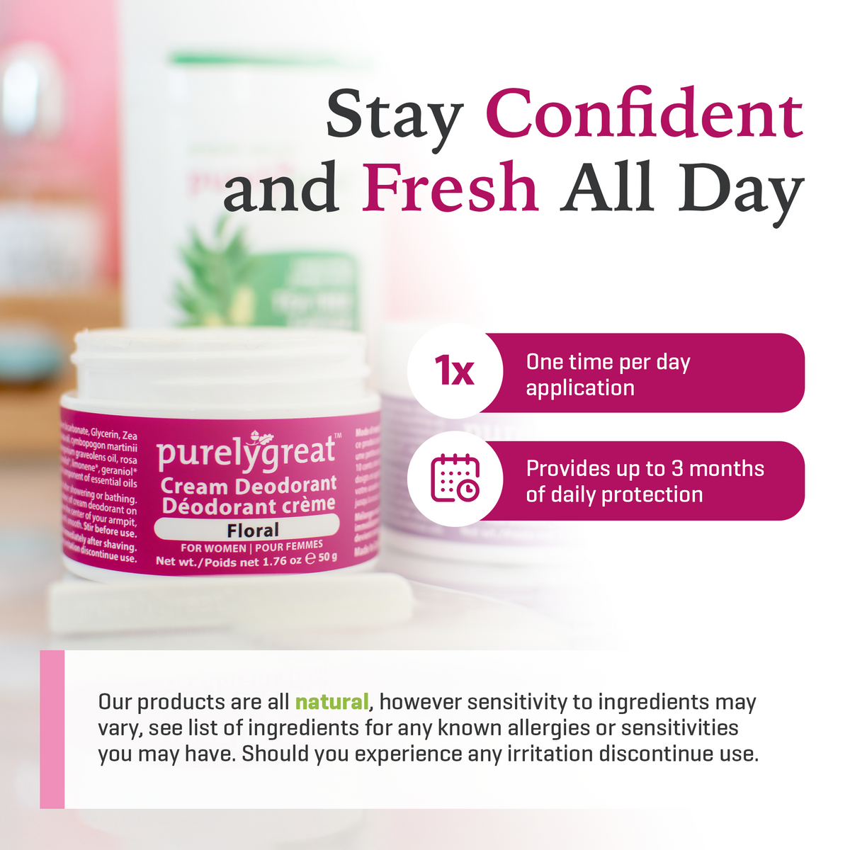 Floral Cream Deodorant