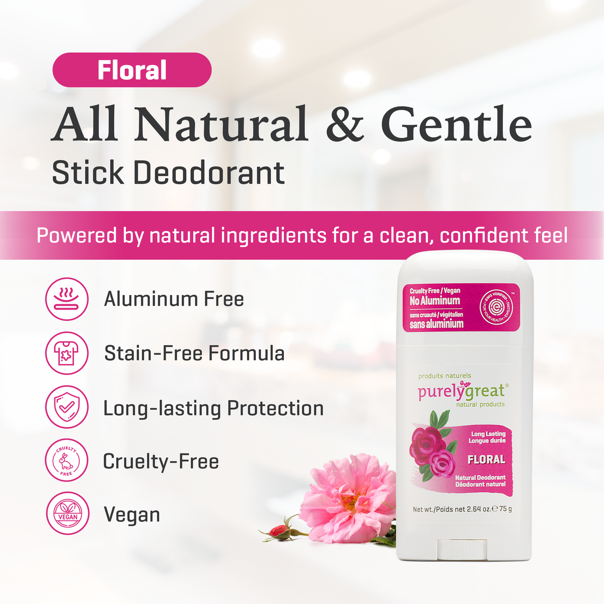 Floral Stick Deodorant