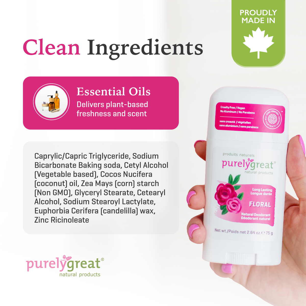 Floral Stick Deodorant