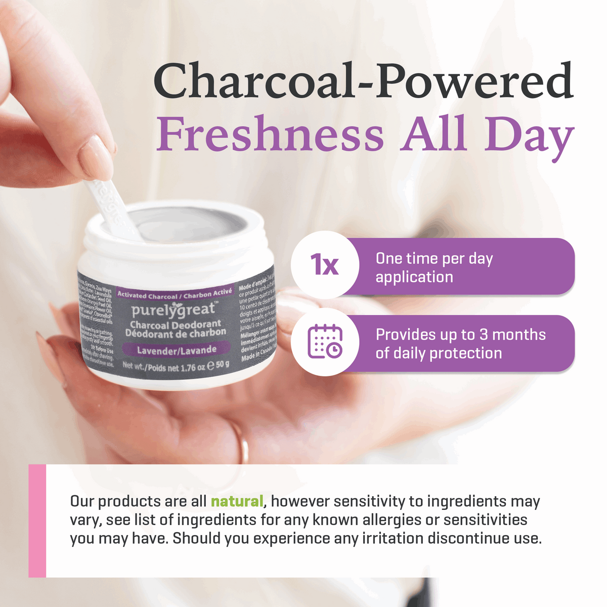Lavender Charcoal Deodorant