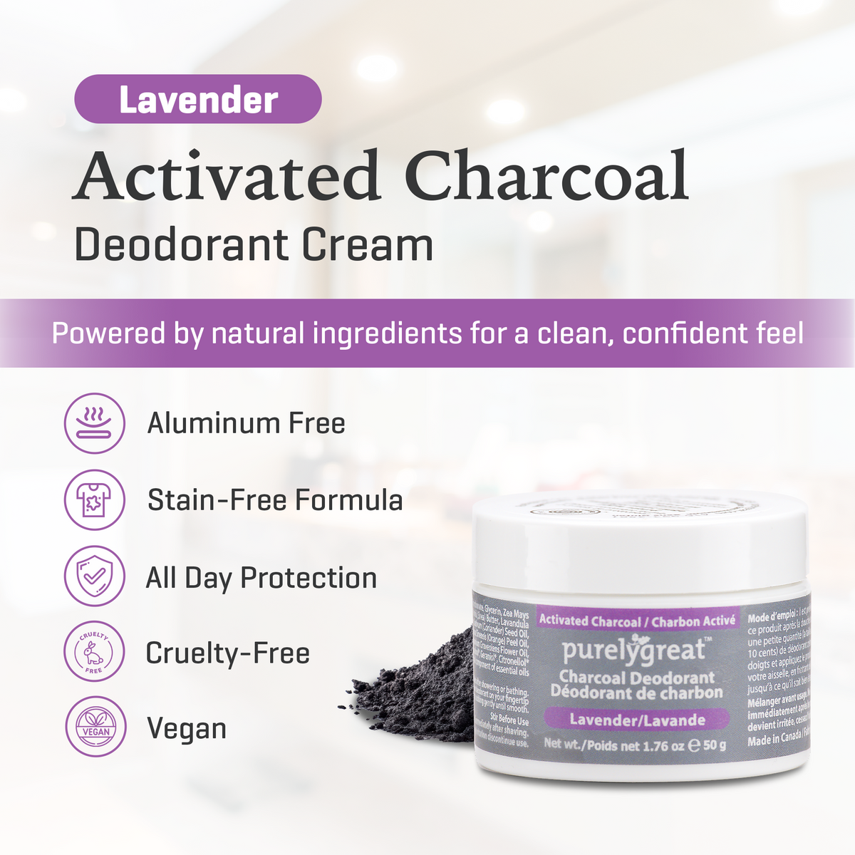 Lavender Charcoal Deodorant
