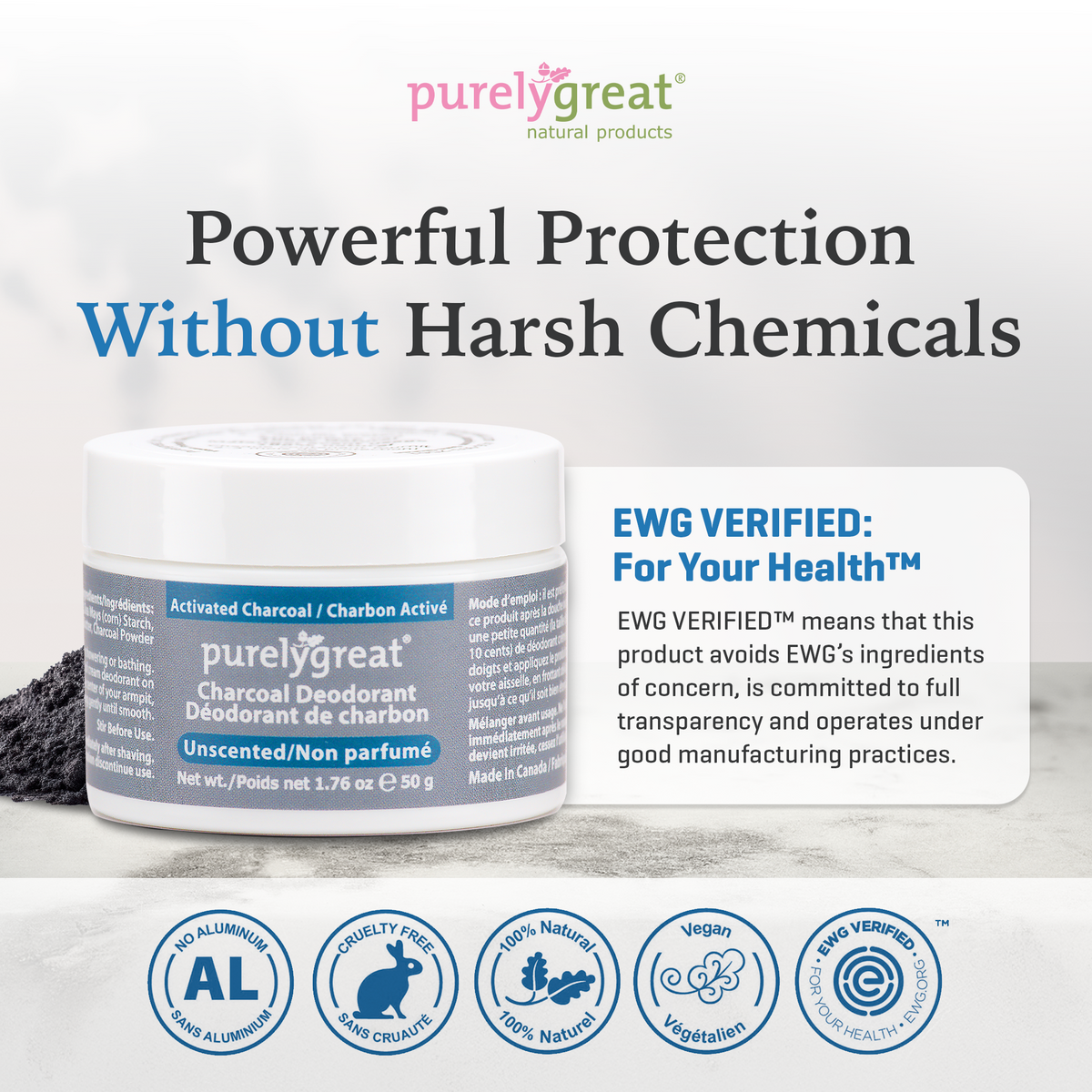 Unscented Charcoal Deodorant