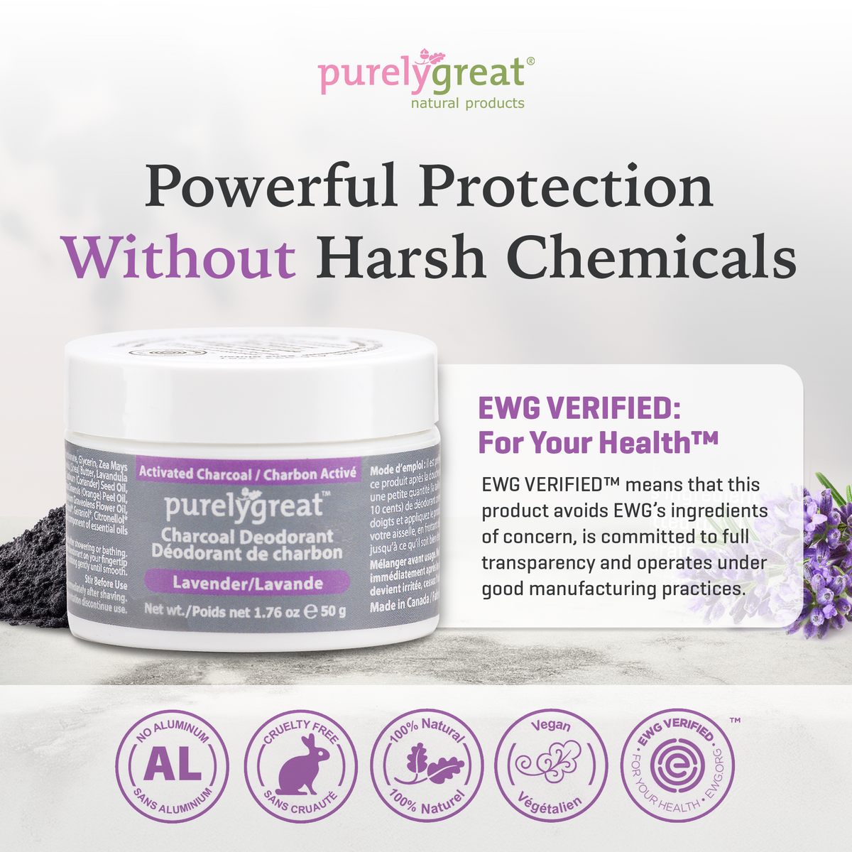 Lavender Charcoal Deodorant