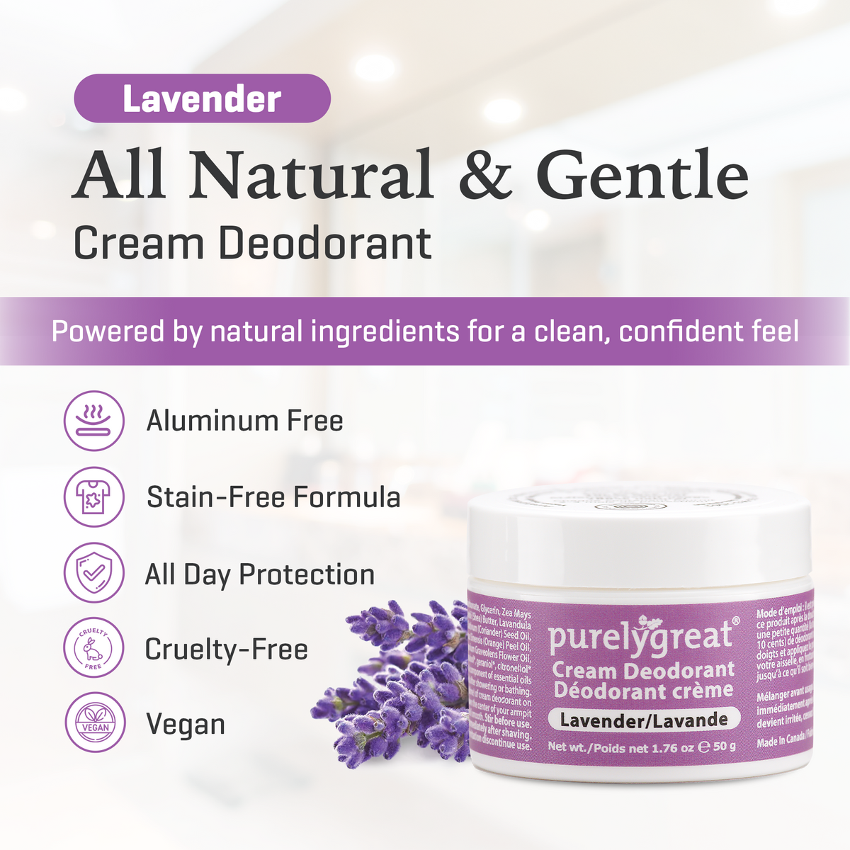 Lavender Cream Deodorant