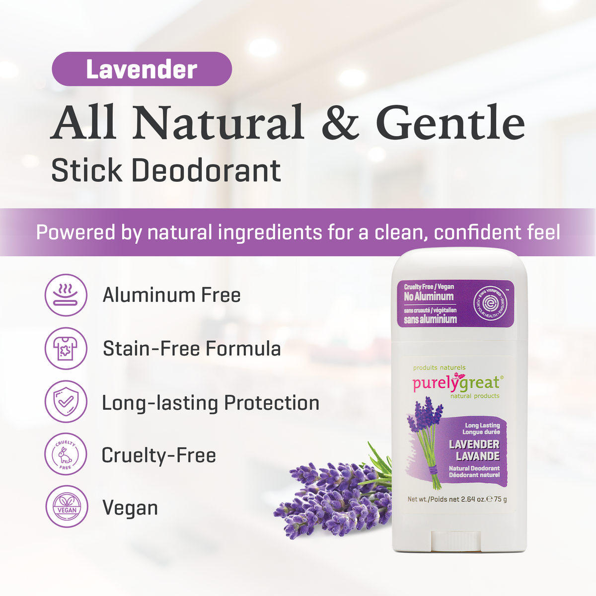 Lavender Stick Deodorant