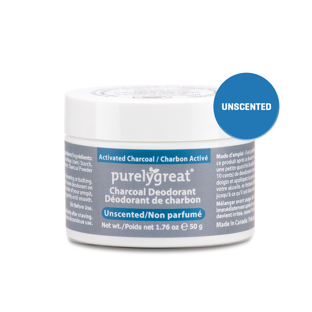 Unscented Charcoal Deodorant