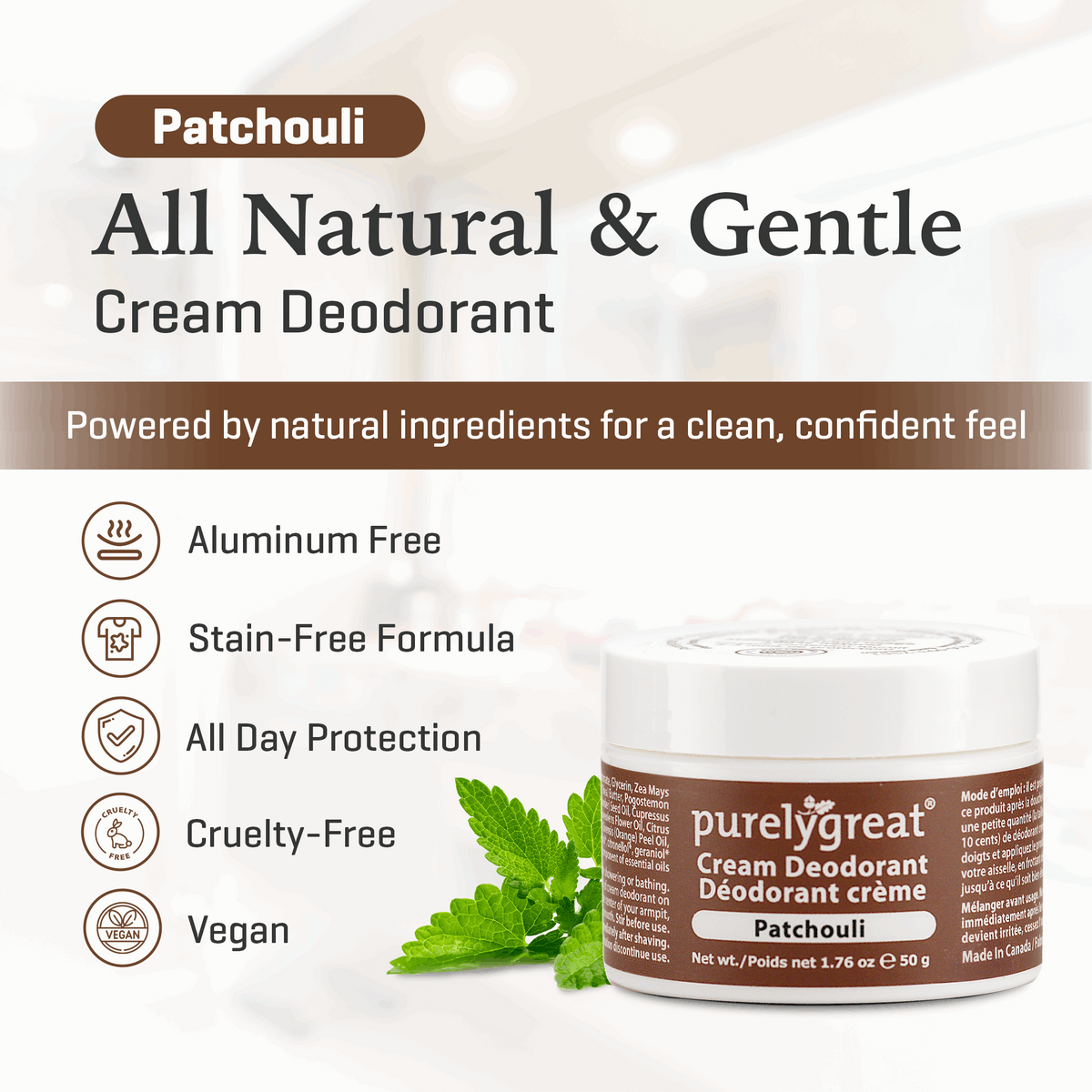 Patchouli Cream Deodorant