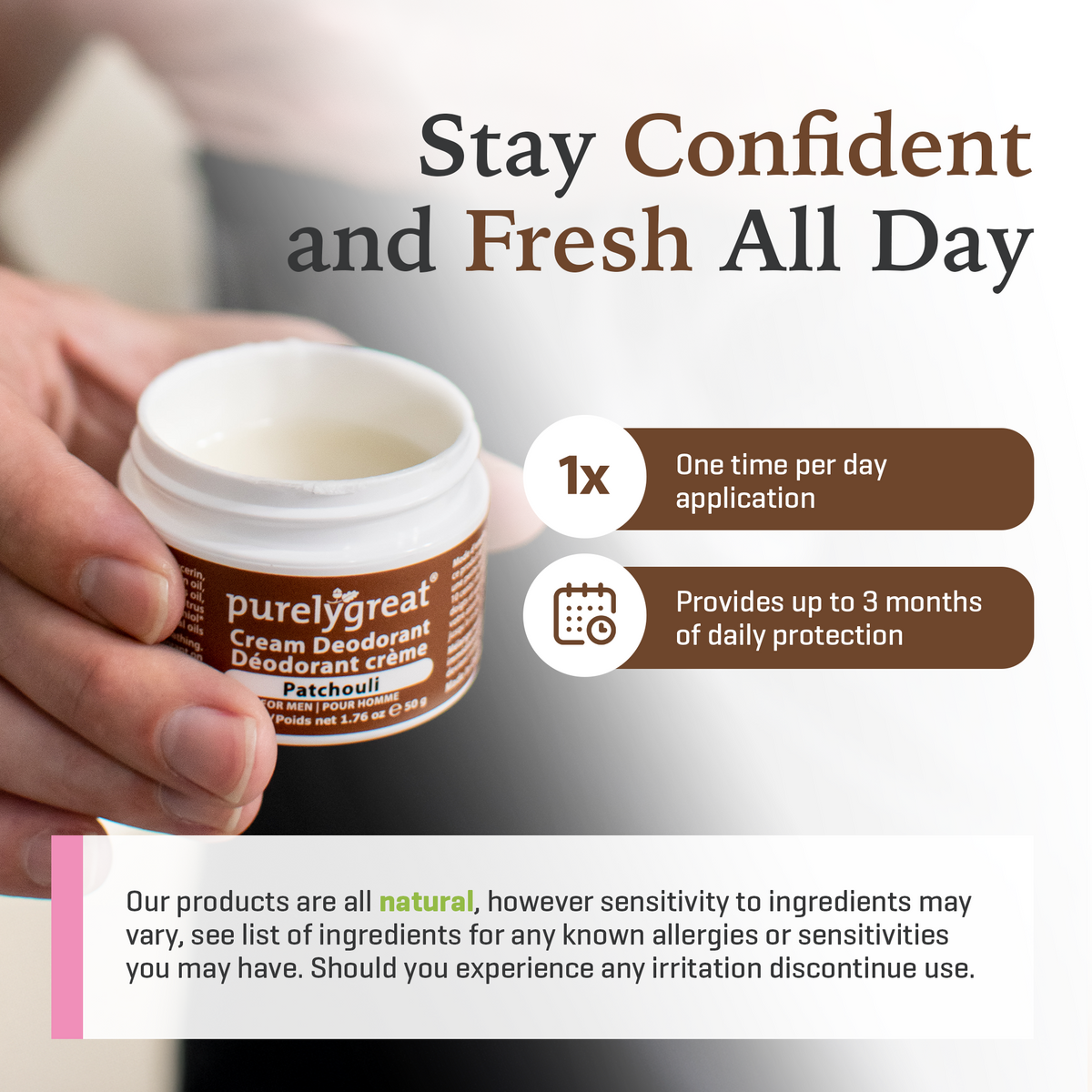 Patchouli Cream Deodorant