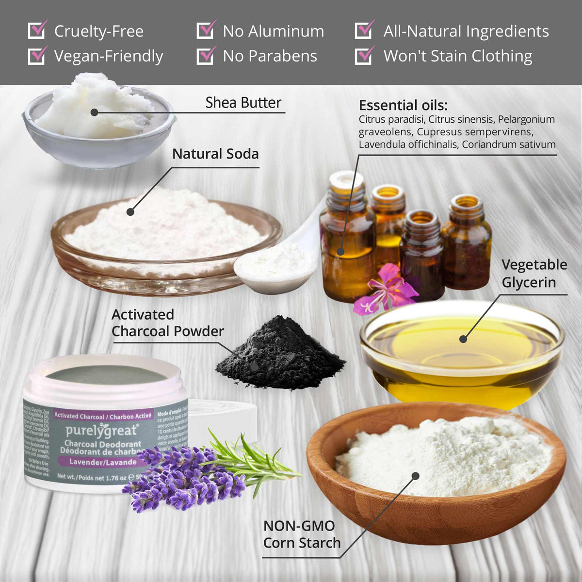 Lavender Charcoal Deodorant