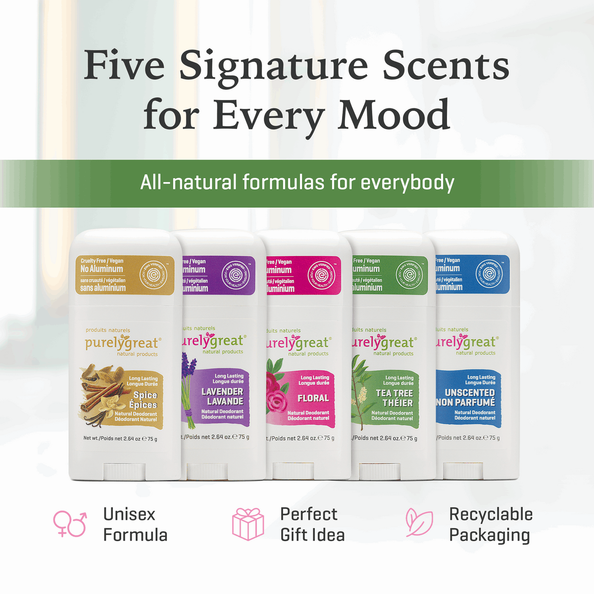 everyone natural deodorant tea tree lavender Tea Tree Stick Deodorant