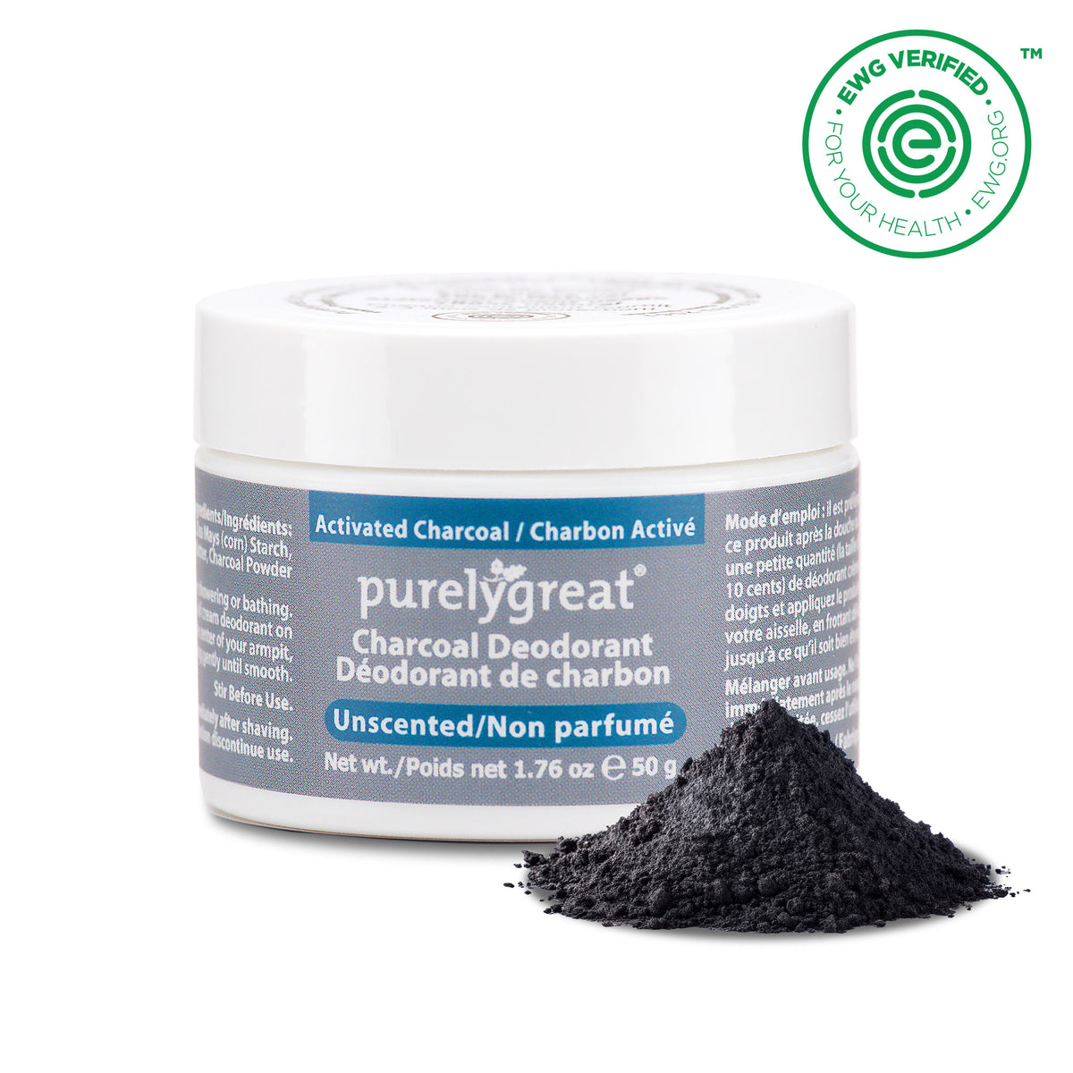 Unscented Charcoal Deodorant