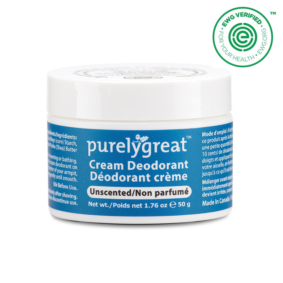 Unscented Cream Deodorant