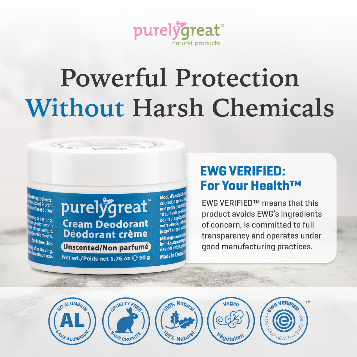 Unscented Cream Deodorant