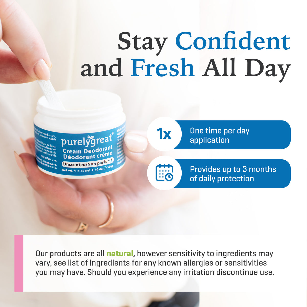 Unscented Cream Deodorant