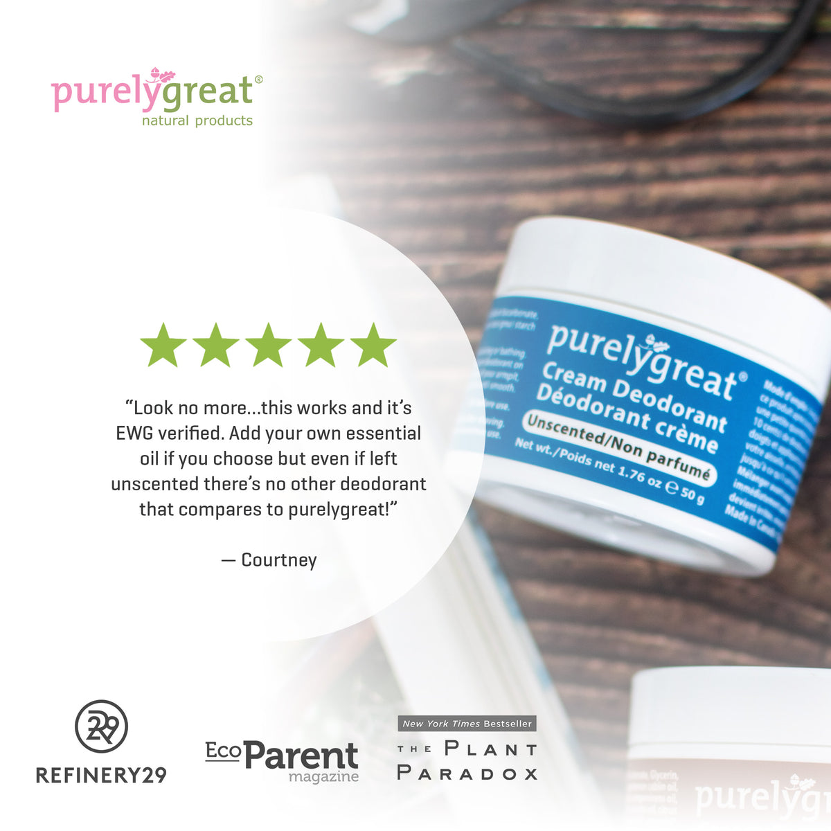 Unscented Cream Deodorant