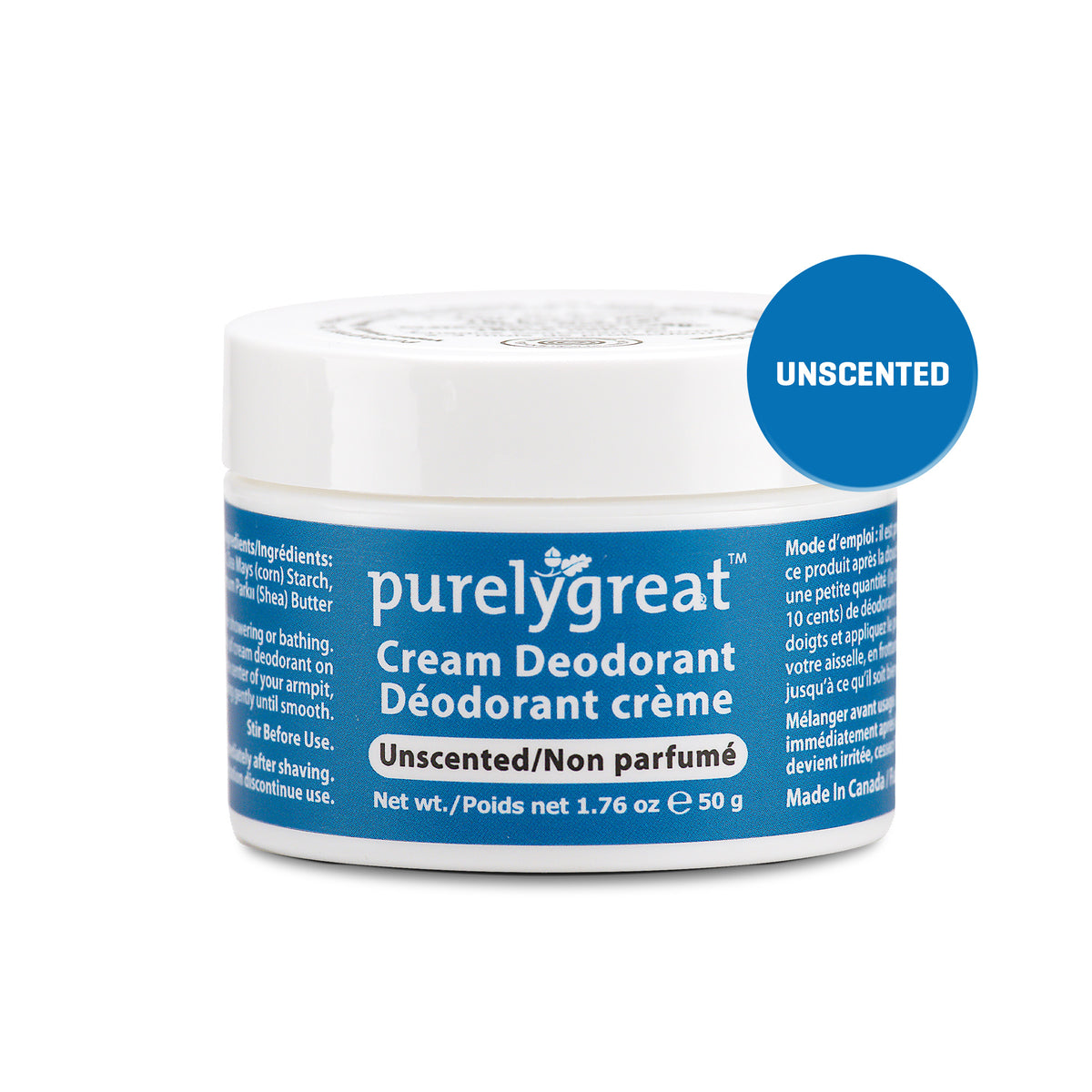 Unscented Cream Deodorant
