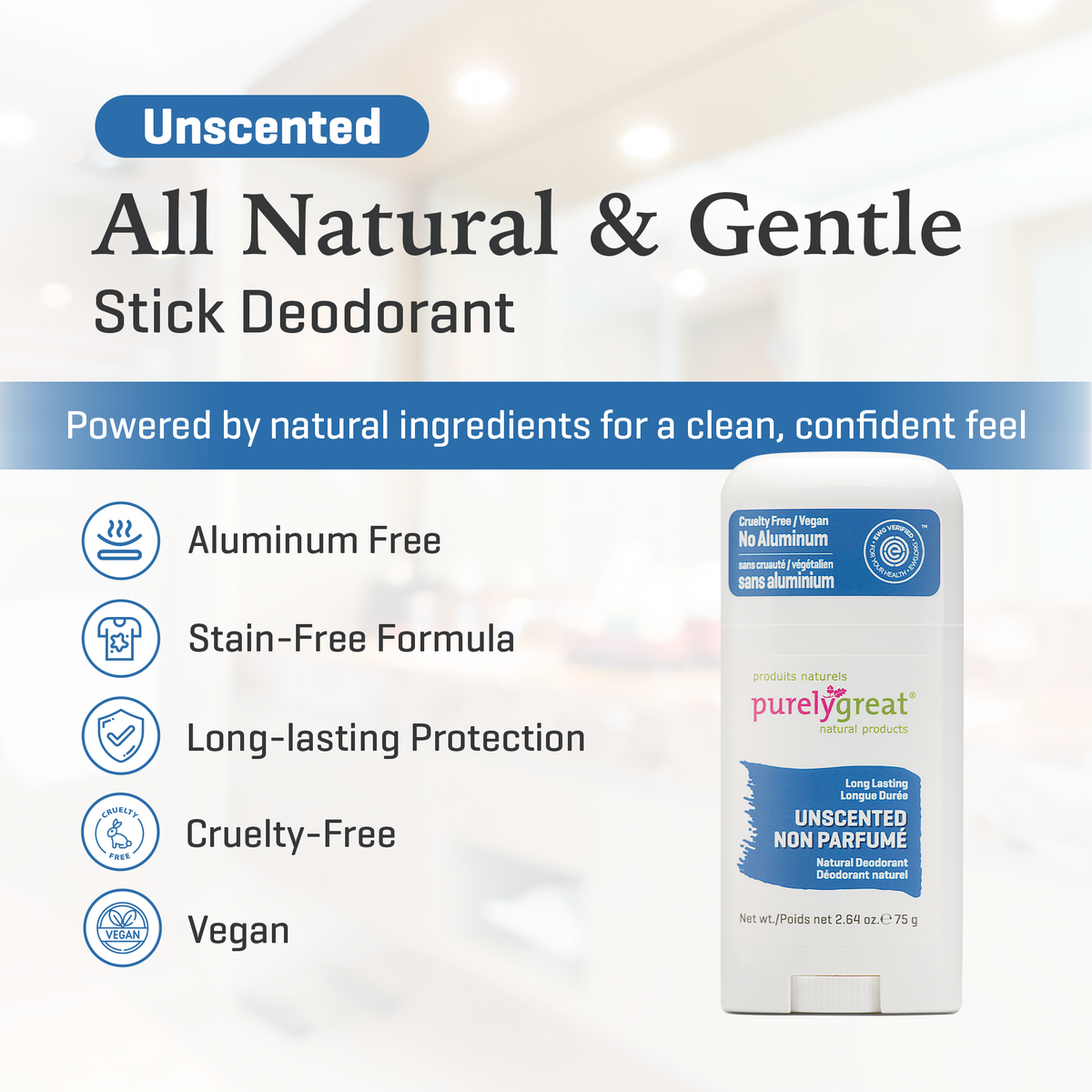 Unscented Stick Deodorant