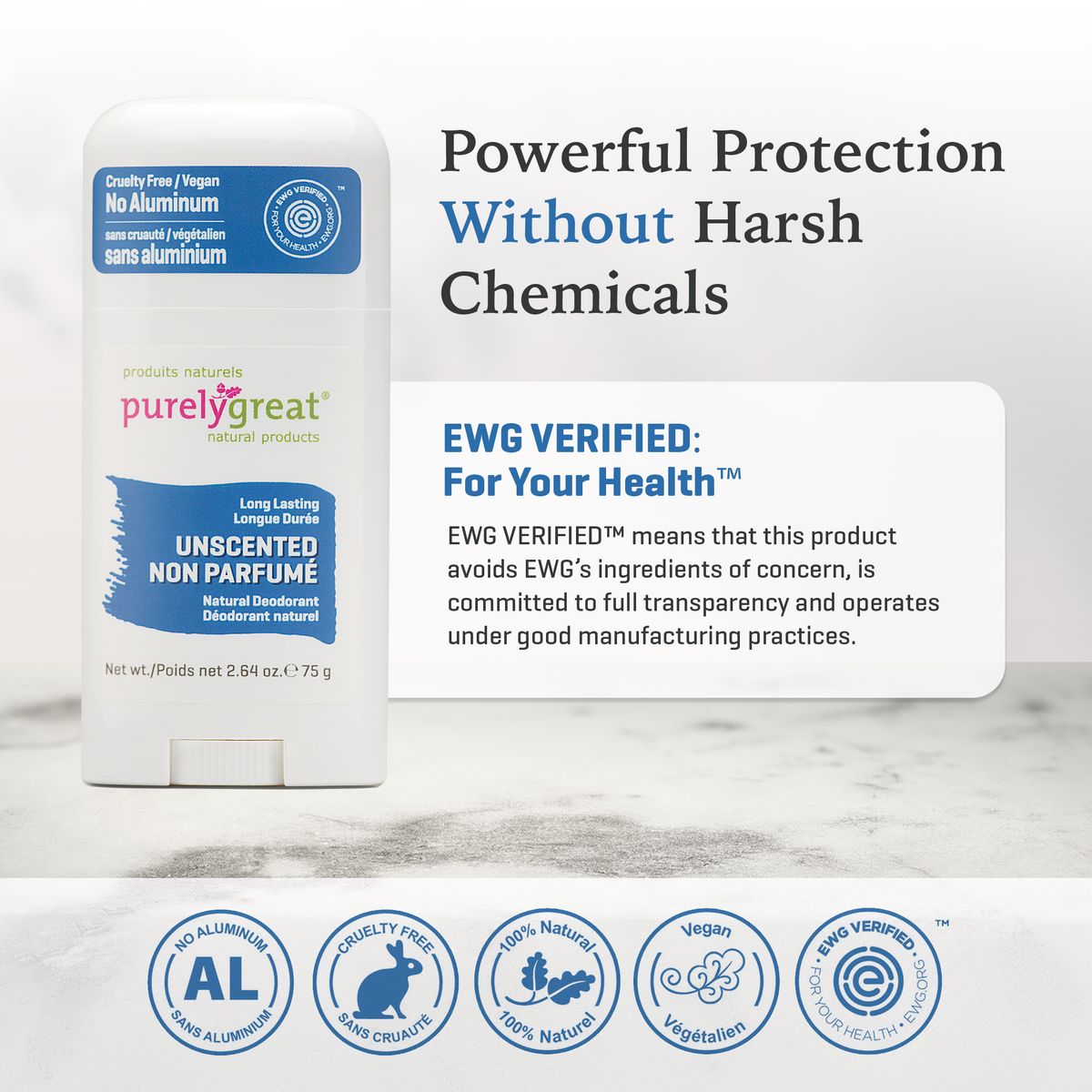 Unscented Stick Deodorant