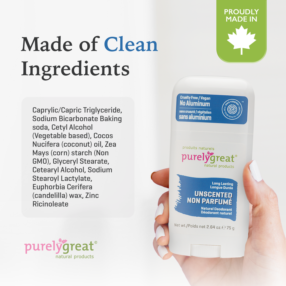 Unscented Stick Deodorant