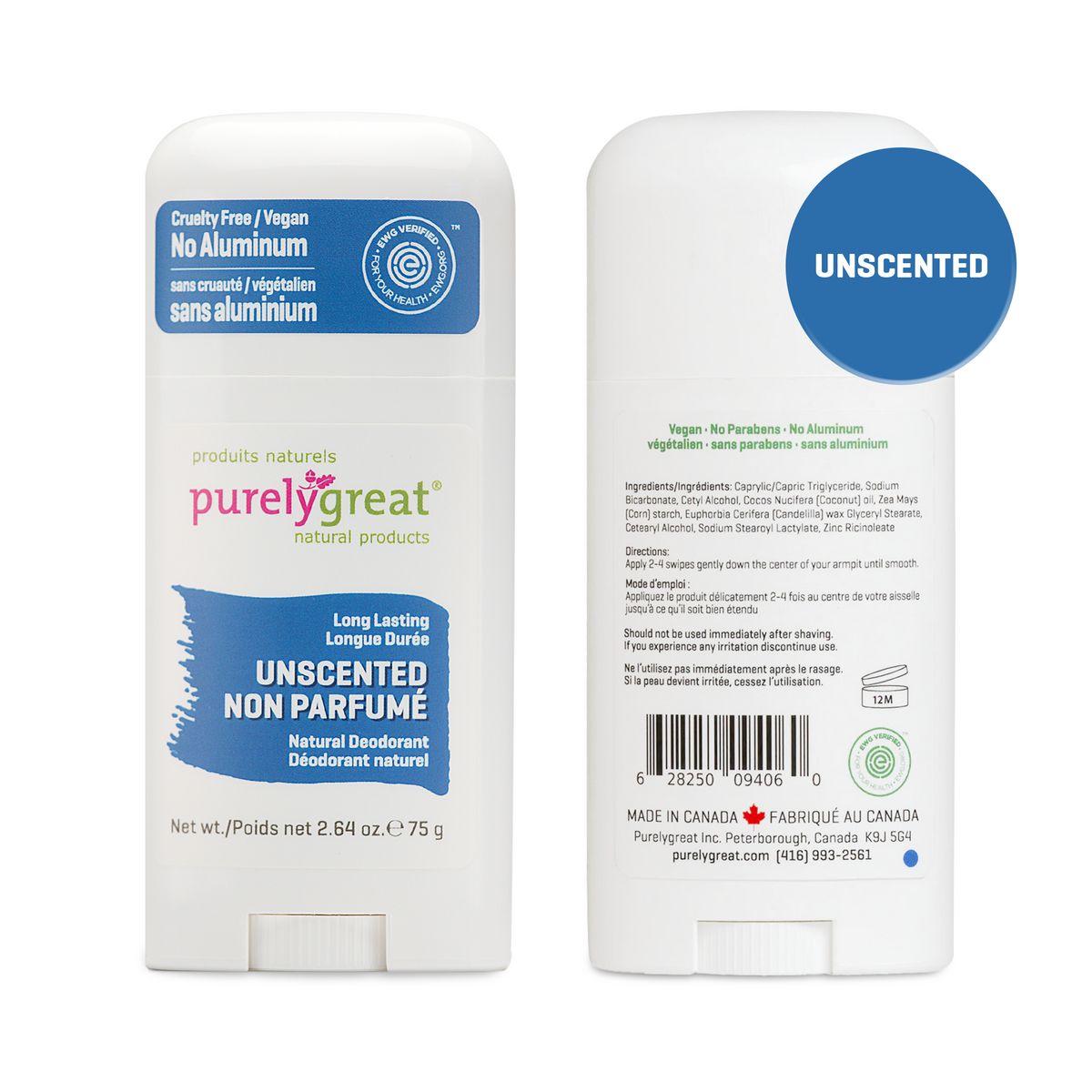 Unscented Stick Deodorant