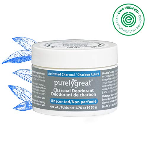 Unscented Charcoal Deodorant - Purelygreat Natural Deodorant